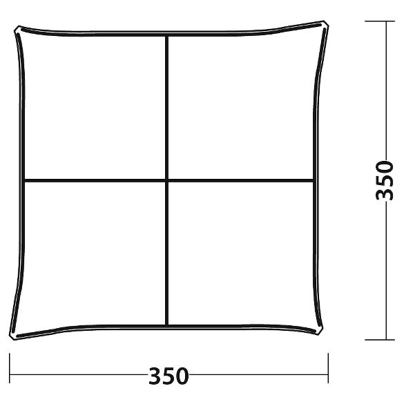 Outwell - Event Lounge L Side Wall with Zipper Set - Pavillon