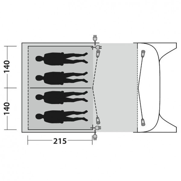 Outwell - Inner Blossburg 380/380A - Innenzelt
