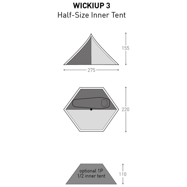 Bach - Wickiup 3 Half-Size Innertent - Tenda interna