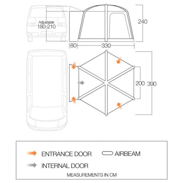 Vango - HexAway Pro Air Low - Gazebo