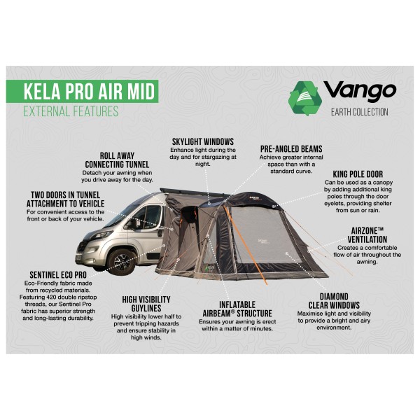 Vango - Kela Pro Air Mid - Tendalino campeggio