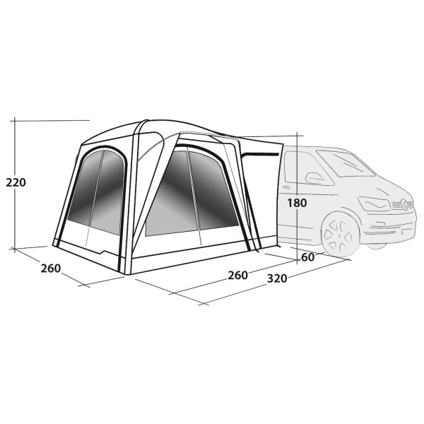 Outwell - Bremburg Air - Busvoortent