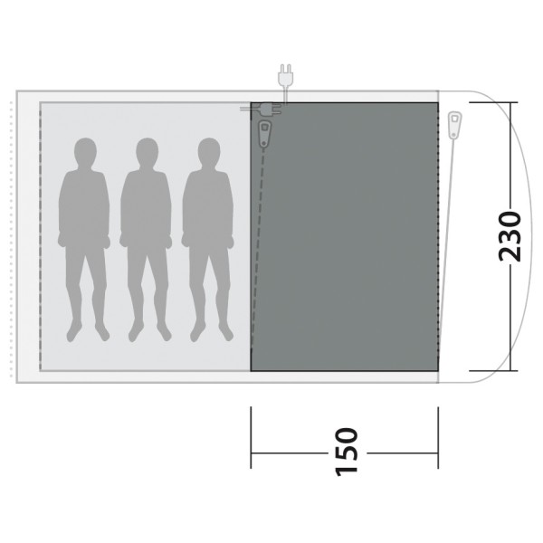 Outwell - Cozy Carpet Ashwood 3 - Tent carpet