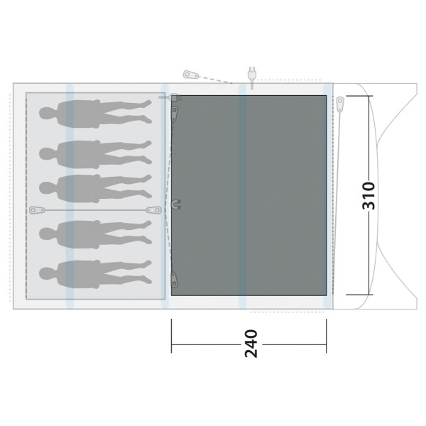 Outwell - Cozy Carpet Aspen 5 / Avondale 5 - Tent carpet