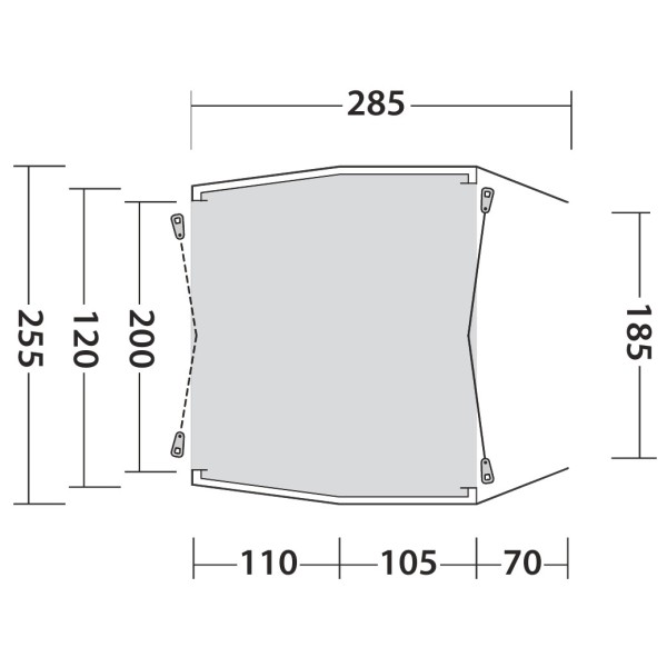 Outwell - Dunecrest L - Motorhome awning