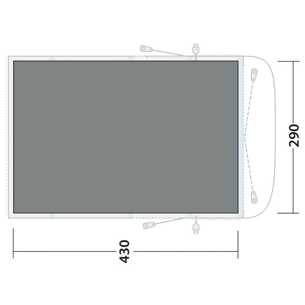 Outwell - Footprint Wolfburg 450 Air - Zeltunterlage