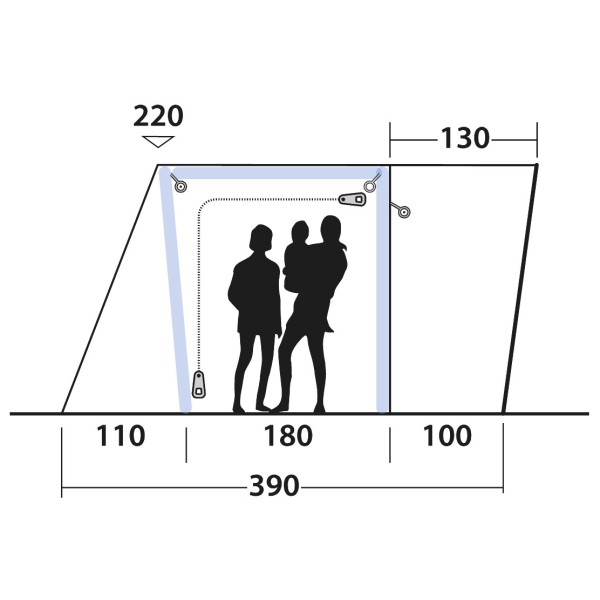 Outwell - Jonesville 290SA Flex - Busvoortent