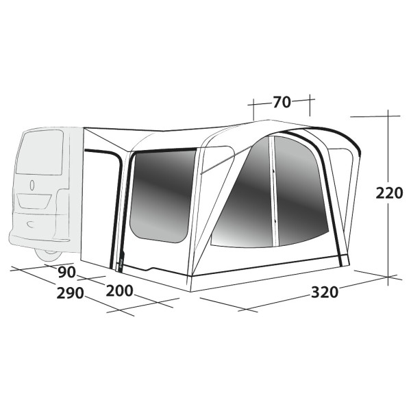 Outwell - Parkville 200SA - Bustelt