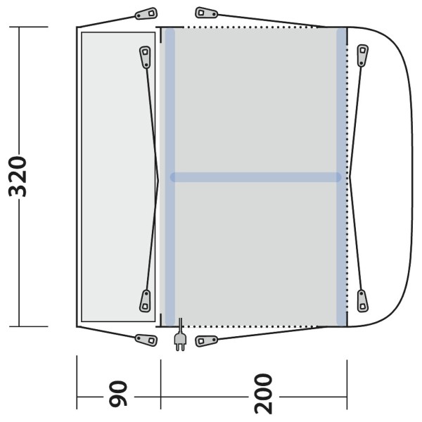 Outwell - Parkville 200SA - Bustelt