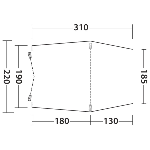 Outwell - Sandcrest L - Motorhome awning