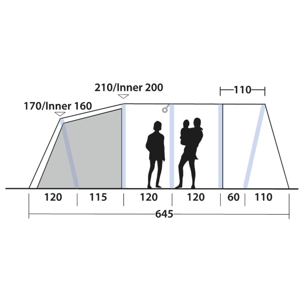 Outwell - Stonehill 5 Air - Grupptält