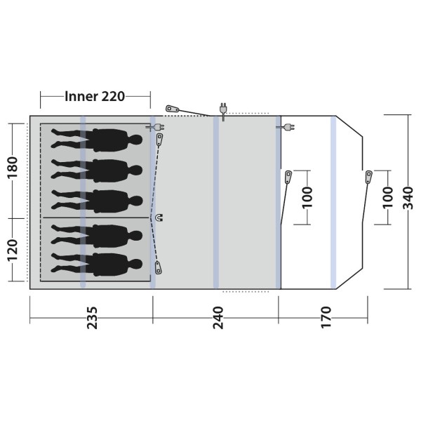 Outwell - Stonehill 5 Air - Grupptält
