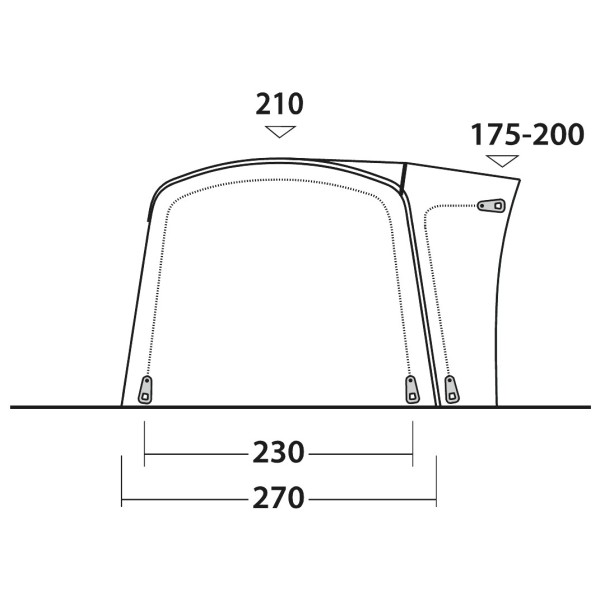 Outwell - Wolfburg 380 Air - Husbilsförtält