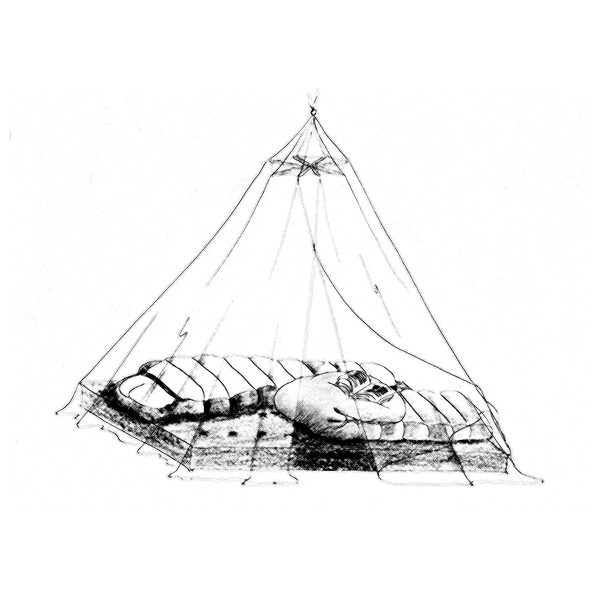 Basic Nature - Moskitonetz Klassik Baldachin Mesh 225 - Mosquitera