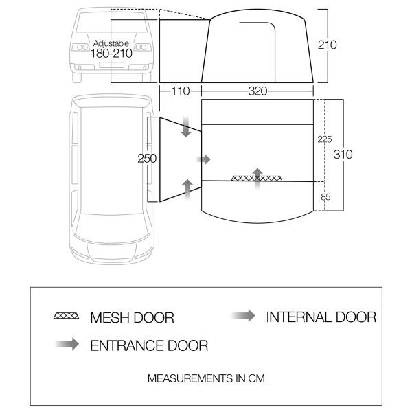 Vango - Cove II Low - Husbilsförtält
