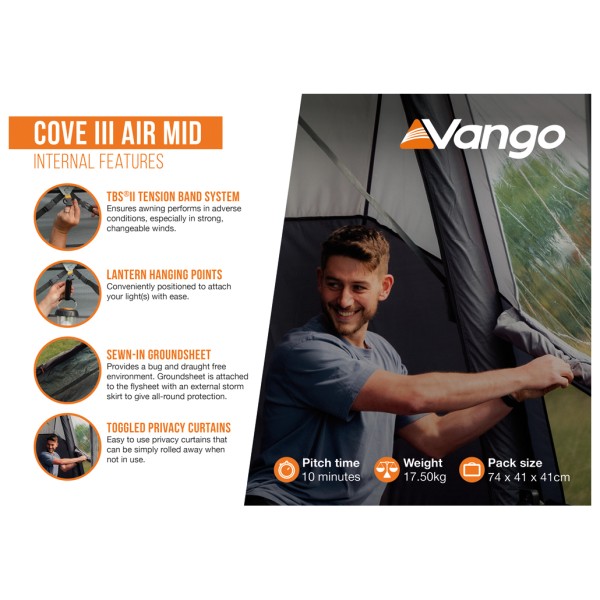 Vango - Cove III Air Mid - Busvoortent