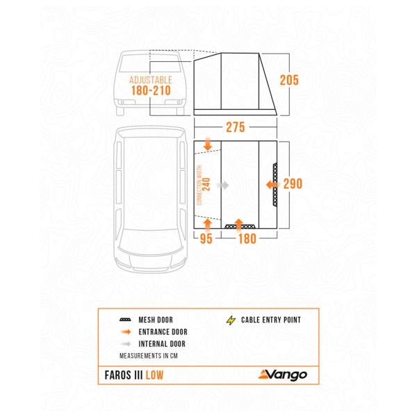 Vango - Faros III Low - Pikkubussien etuteltat