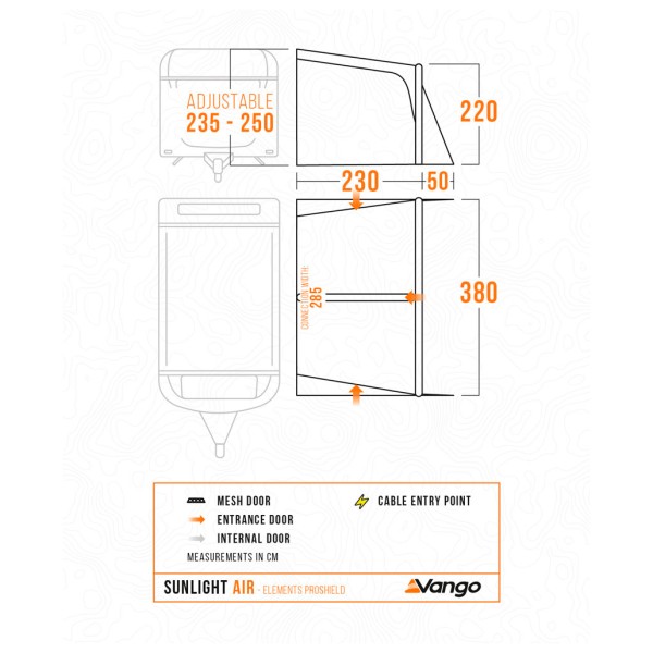 Vango - Sunlight Air 380 Elements ProShield - Busvorzelt