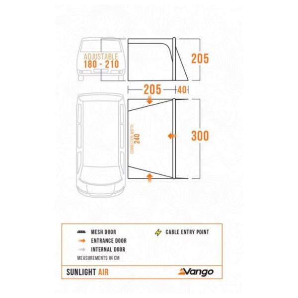 Vango - Sunlight Air Low - Pikkubussien etuteltat