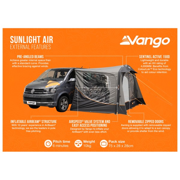 Vango - Sunlight Air Low - Pikkubussien etuteltat
