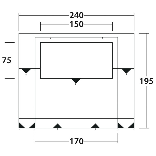 Outwell - Backroads Awning Room - Bustelt