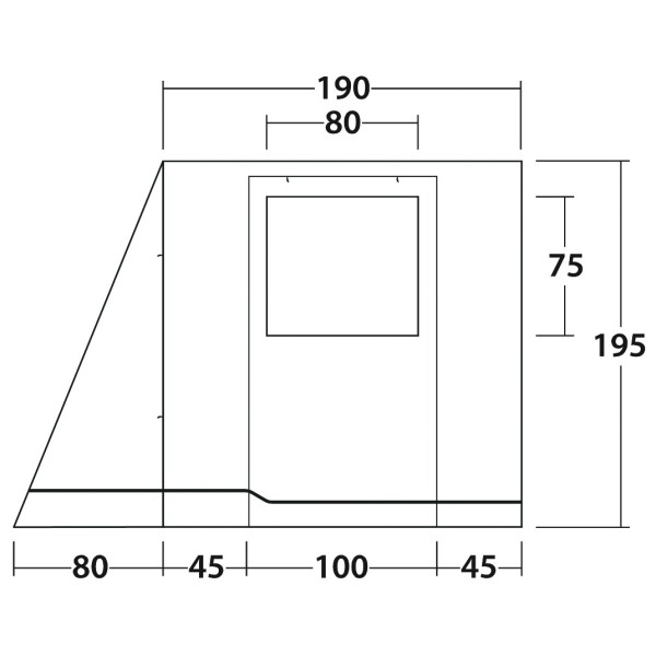 Outwell - Backroads Awning Room - Bustelt
