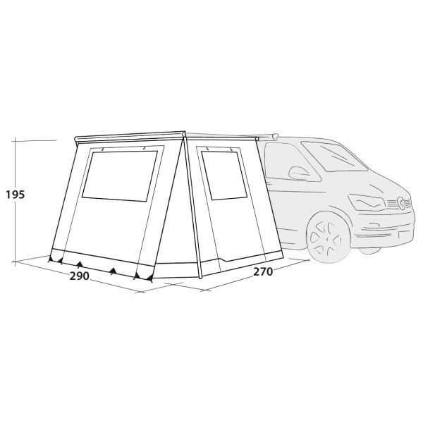 Outwell - Backroads Awning Room - Husbilsförtält