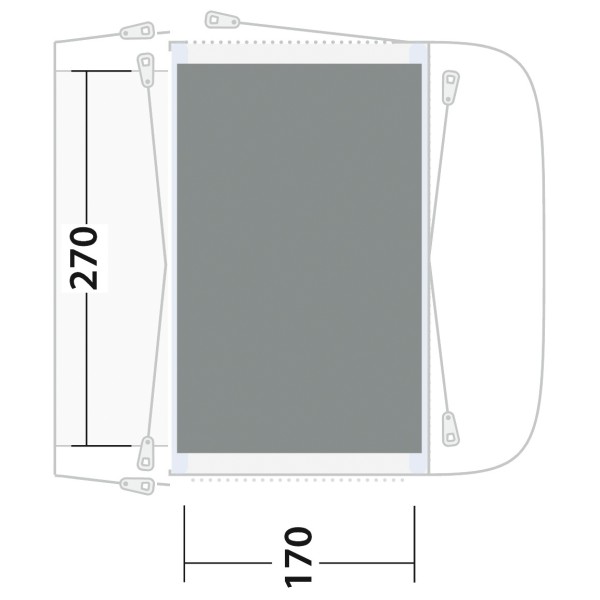 Outwell - Cozy Carpet California Highway Air - Tent carpet