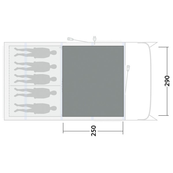 Outwell - Cozy Carpet Colorado 5 Air - Tent carpet