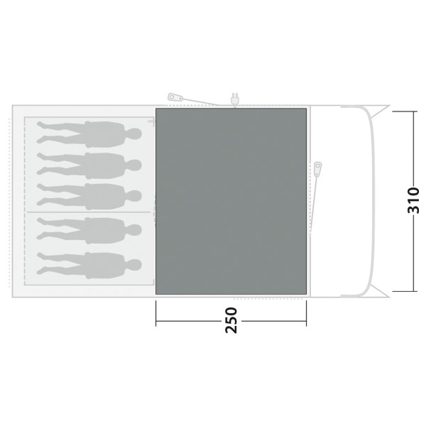 Outwell - Cozy Carpet Denver 5 - Telttamatto