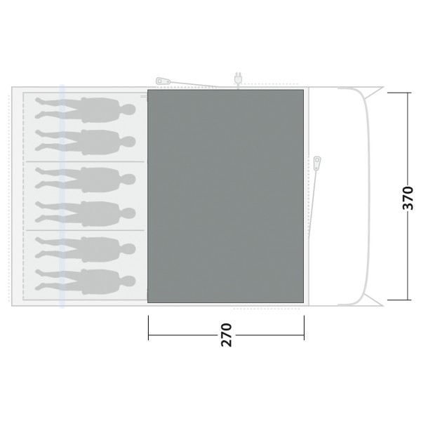 Outwell - Cozy Carpet Denver 6 - Tent carpet