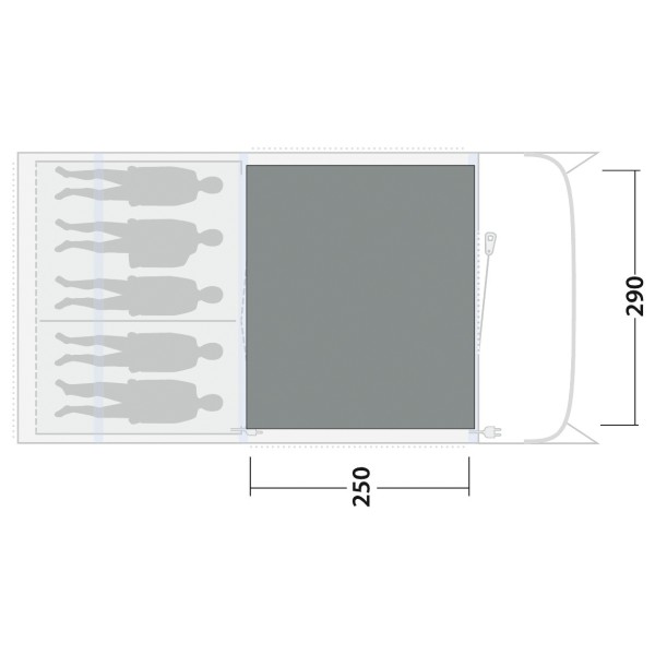 Outwell - Cozy Carpet Florida 5 Air - Alfombra para tienda de campaña