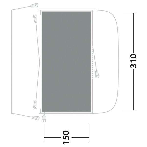 Outwell - Cozy Carpet Fresno - Tent carpet