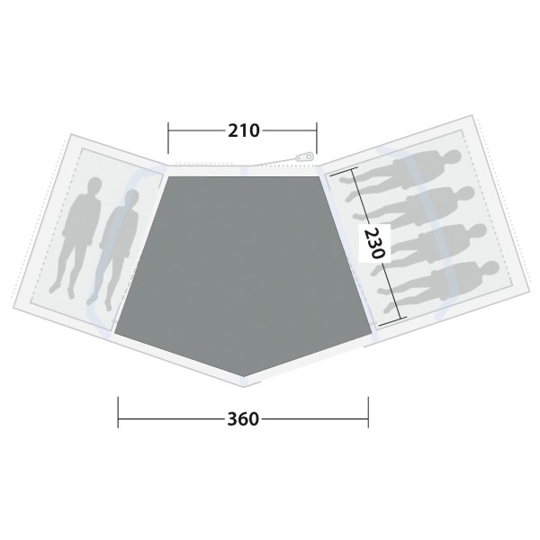 Outwell - Cozy Carpet Hartford 6 Air - Tent carpet