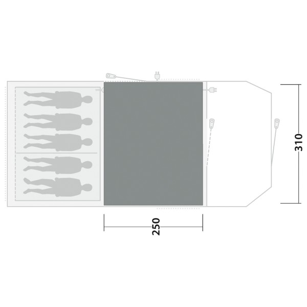 Outwell - Cozy Carpet Phoenix 5 - Tent carpet