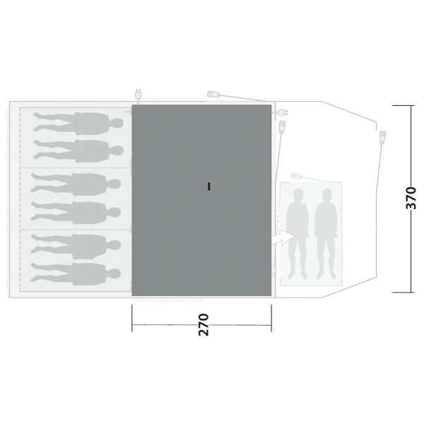 Outwell - Cozy Carpet Phoenix 6+2 - Alfombra para tienda de campaña