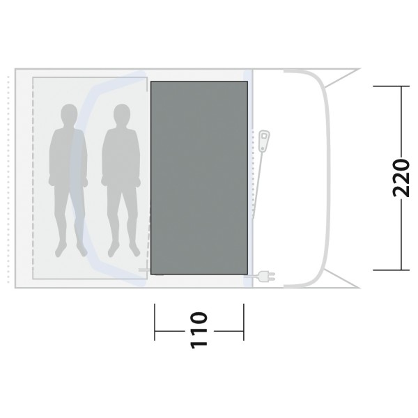 Outwell - Cozy Carpet San Antonio 2 Air - Zeltteppich