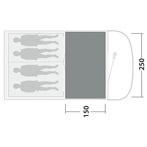Outwell - Cozy Carpet Sky 4 - Tent carpet