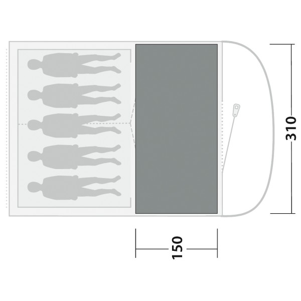 Outwell - Cozy Carpet Sky 5 - Tent carpet