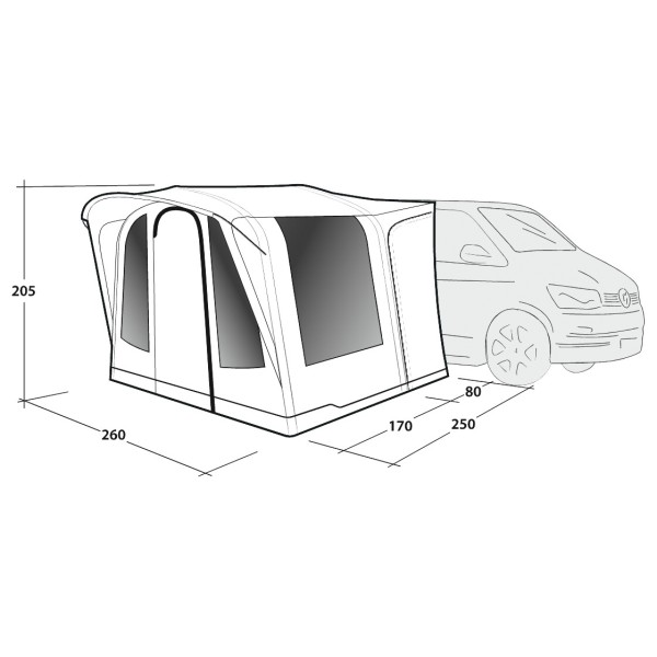 Outwell - Santa Monica Air - Motorhome awning