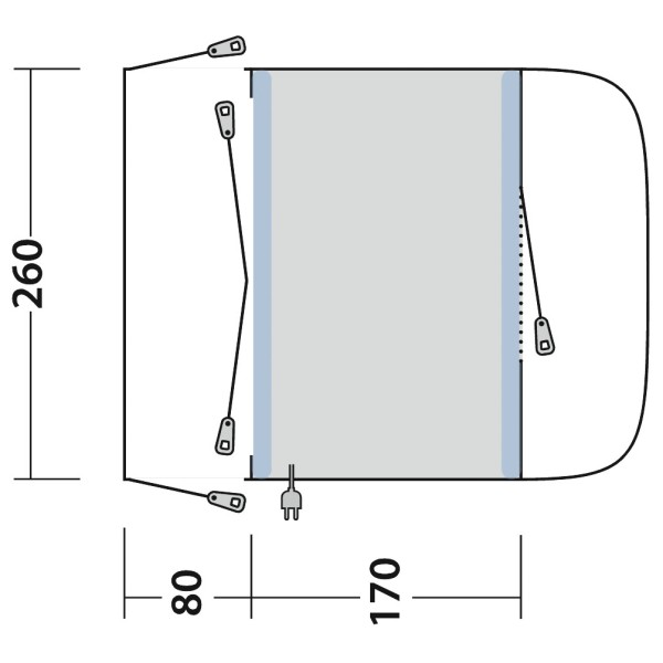 Outwell - Santa Monica Air - Motorhome awning