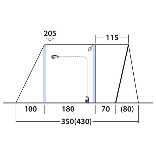 Outwell - Talladega Air - Husbilsförtält