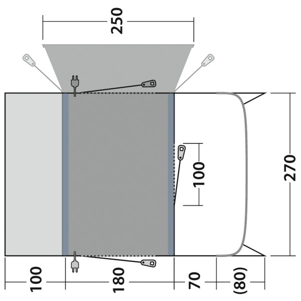 Outwell - Talladega Air - Husbilsförtält