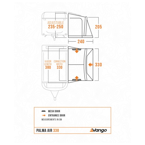 Vango - Palma Air 330 - Husbilsförtält