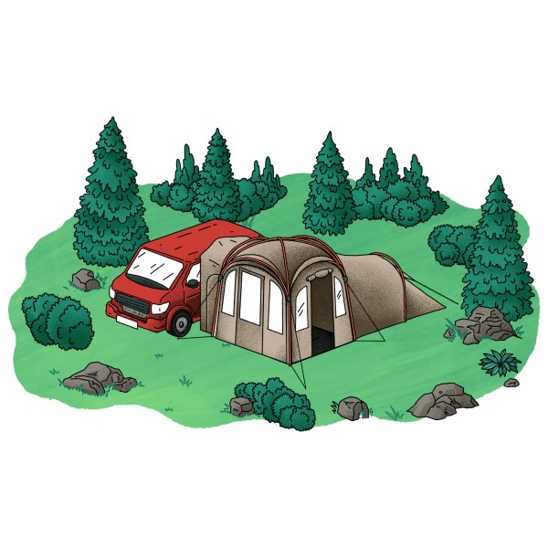 Kampa - Mod 250 - DA Tunnel Low - Tältförlängning