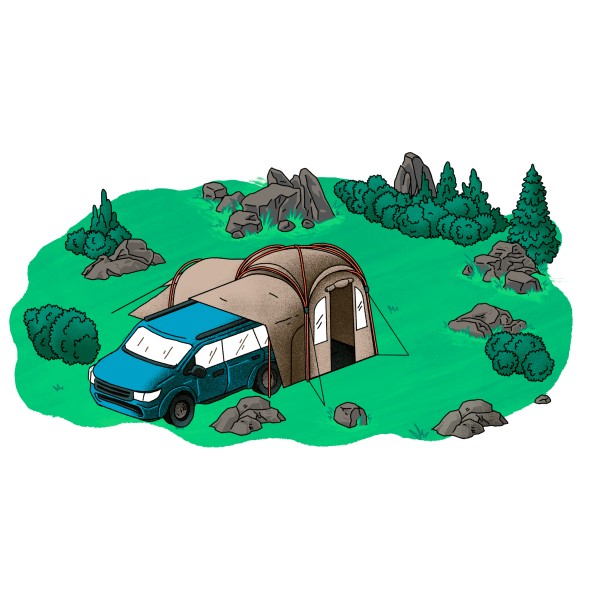Kampa - Mod 250 - SUV Tunnel - Husbilsförtält