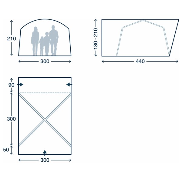 Kampa - Roam Air TC Low - Pikkubussien etuteltat