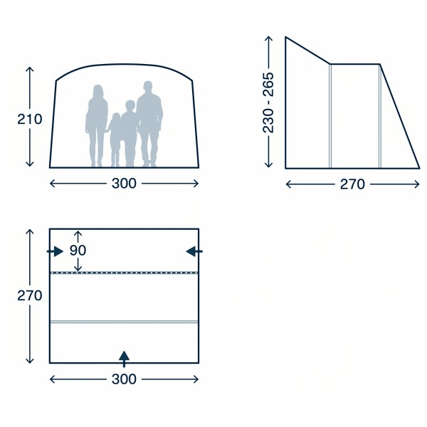 Kampa - Waypoint Air Mid - Bustelt