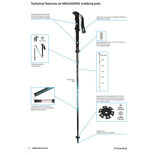C.A.M.P. - Megasonic - Trekkingstavar