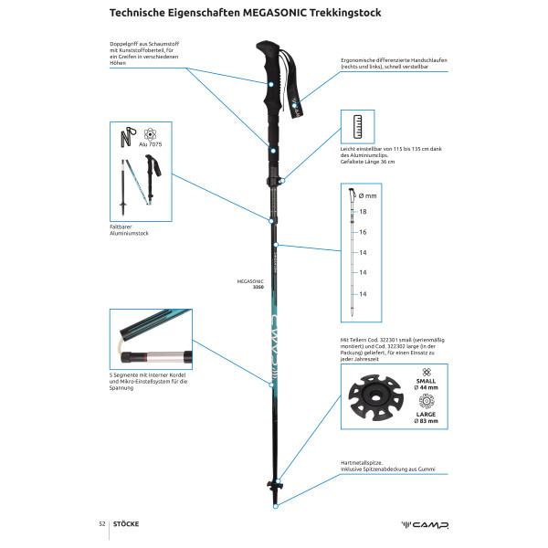 C.A.M.P. - Megasonic - Trekkingstokken